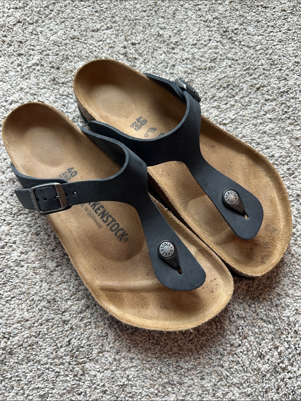 Birkenstock Black Sandals with Buckle
